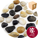Chinese Pebbles - Polished Mixed Colour - Small - 2695